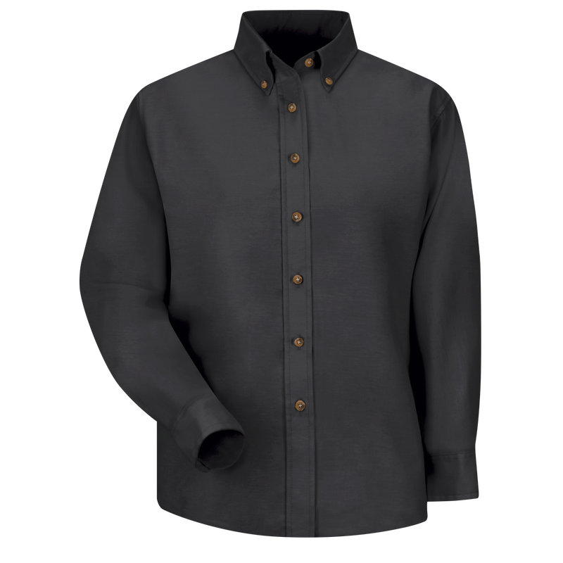 Women's Long Sleeve Poplin Dress Shirt image number 1