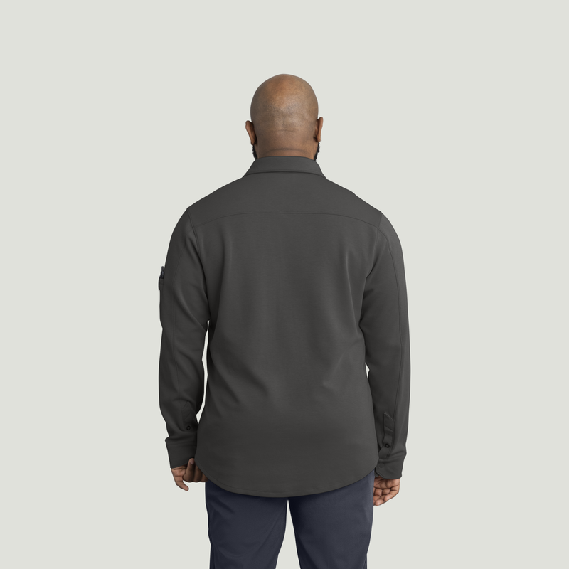 Men's Snap Front Jersey Long Sleeve Work Shirt image number 6