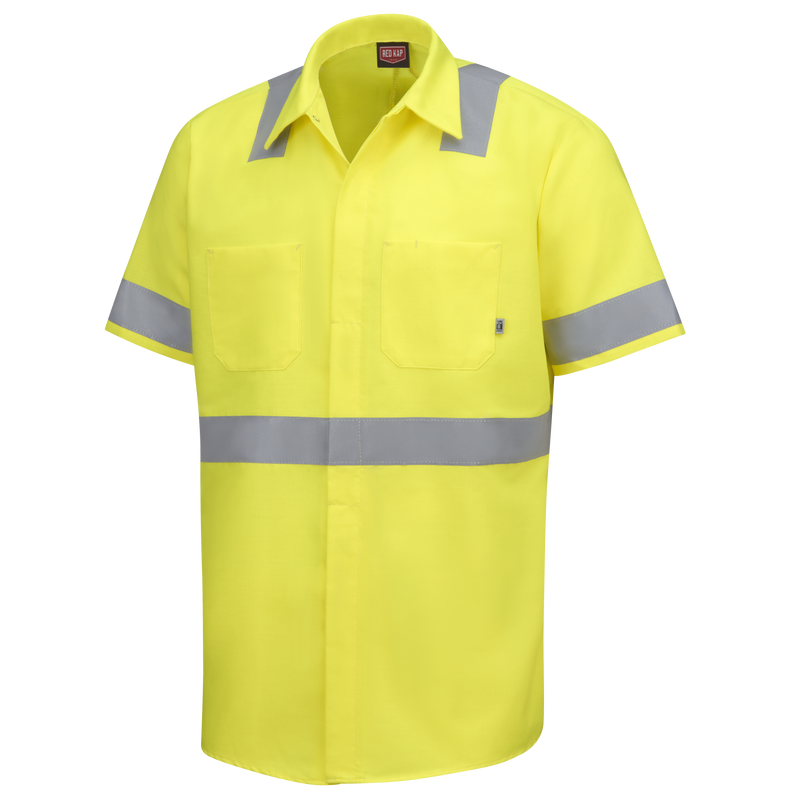 Short Sleeve Hi-Visibility Ripstop Work Shirt with MIMIX® + OilBlok, Type R Class 2 image number 3