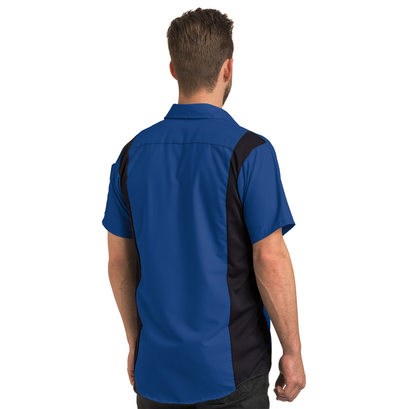 Men's Short Sleeve Performance Plus Shop Shirt With Oilblok Technology image number 4