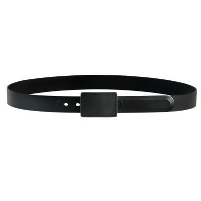 Plain Black Belt with Scratchless Buckle