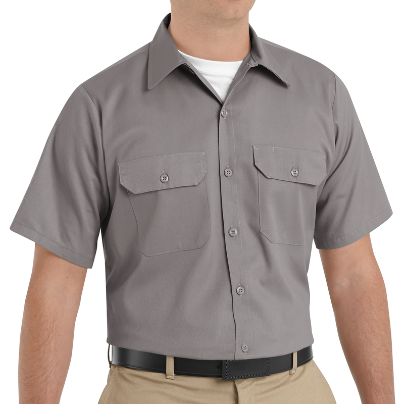 Men's Short Sleeve Utility Uniform Shirt image number 3