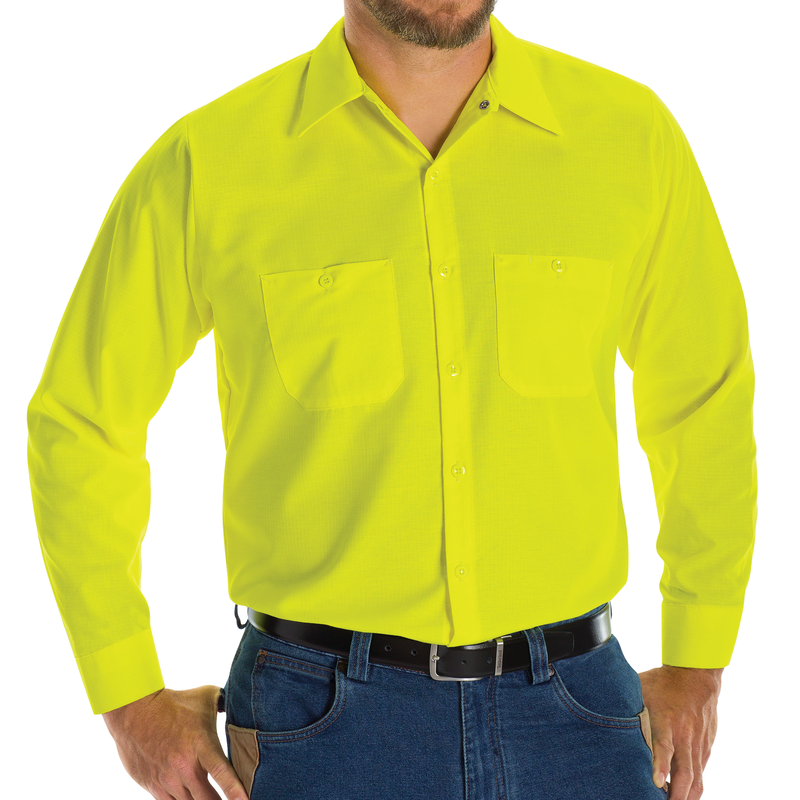 Long Sleeve Enhanced Visibility Ripstop Work Shirt image number 3