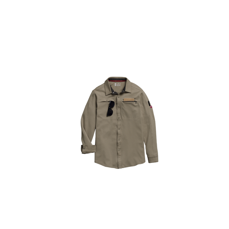 Men's Snap Front Jersey Long Sleeve Work Shirt image number 16