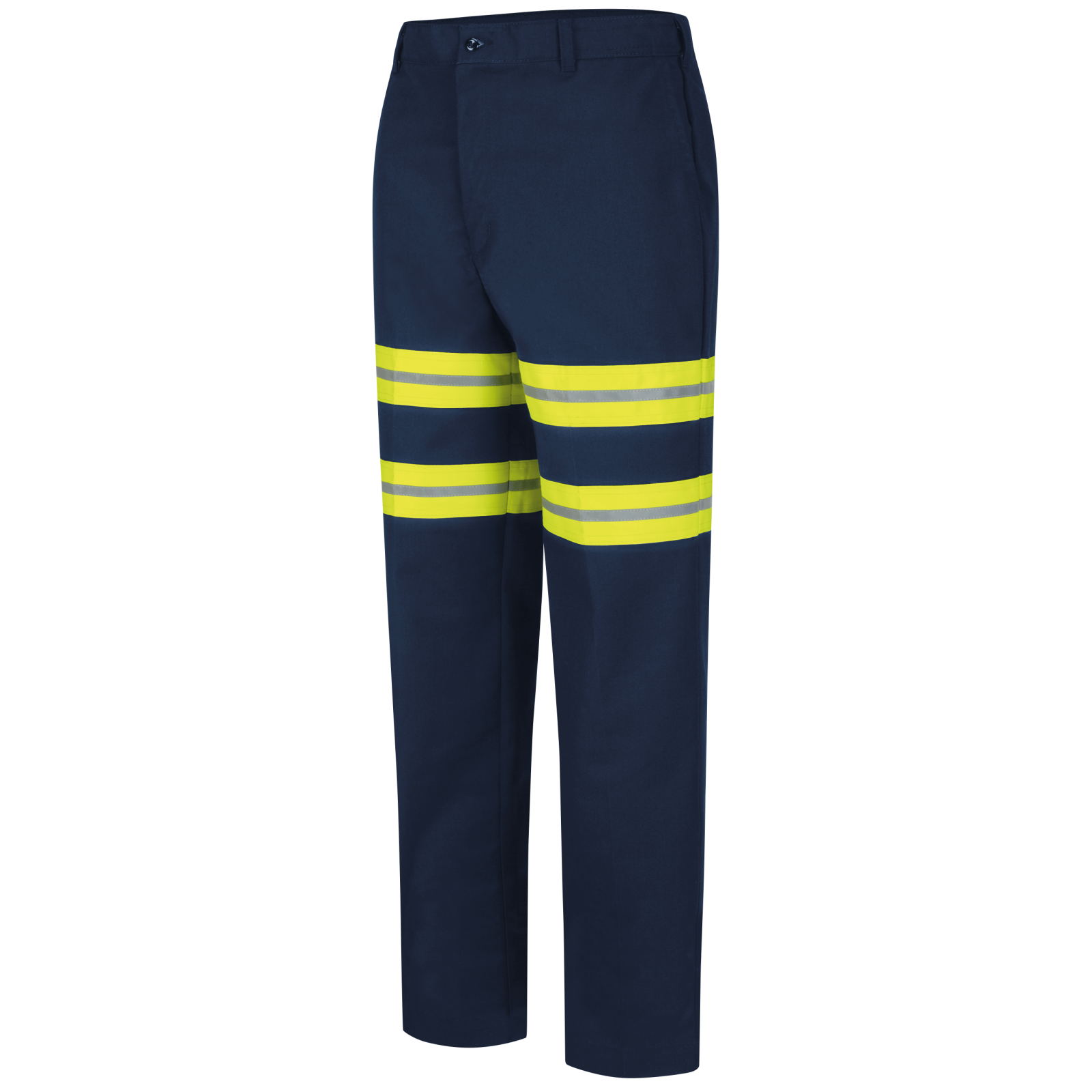 Red Kap Reflective Hi Vis Pants Industrial Work Uniform Navy Blue #B14 