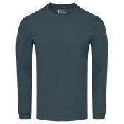 Men's Heavyweight Long Sleeve Cotton Pocket T-Shirt