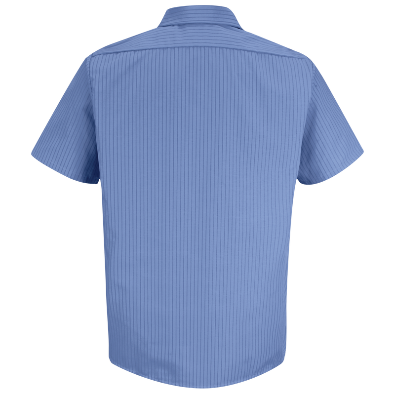 Men's Short Sleeve Industrial Stripe Work Shirt image number 1