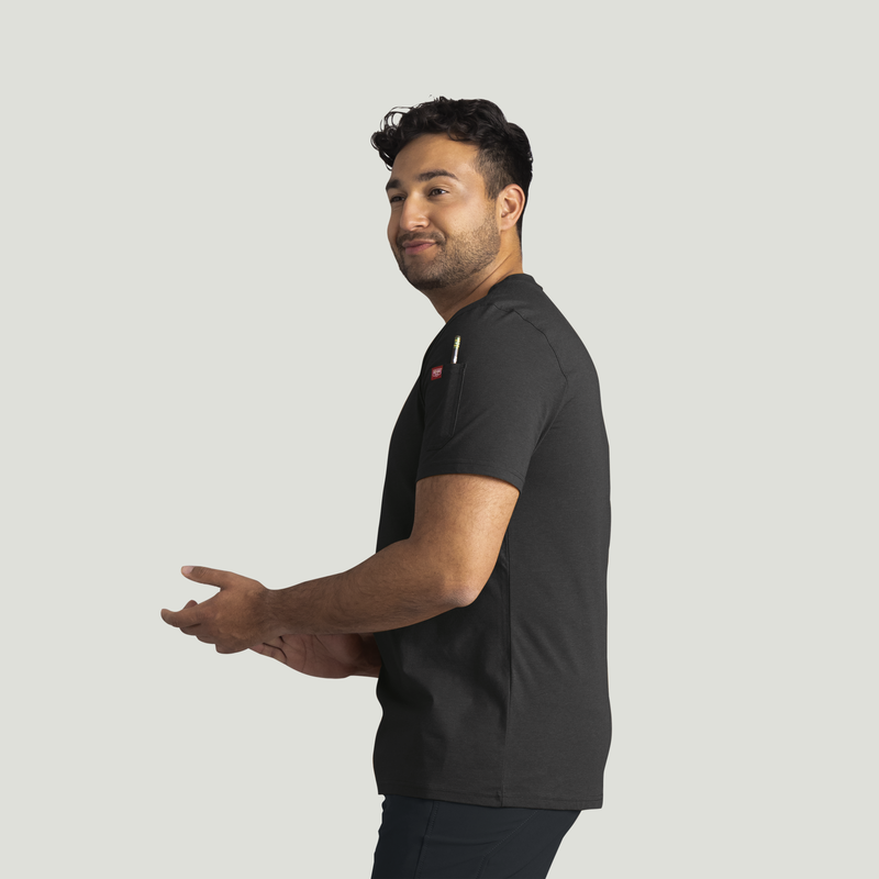 Men's Short Sleeve Midweight Slim Fit Performance Tee image number 7