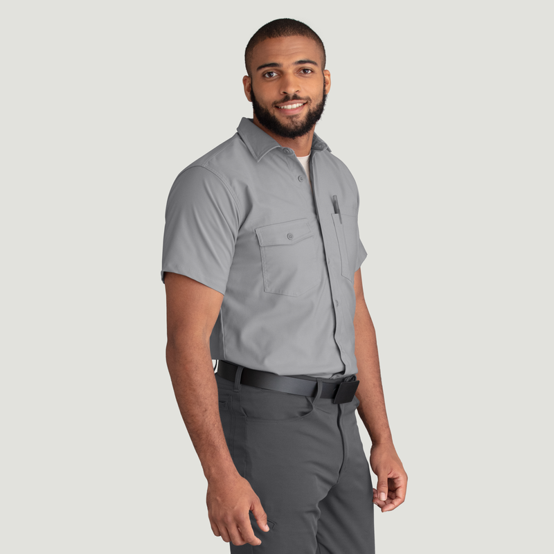 Men's Cooling Short Sleeve Work Shirt image number 13