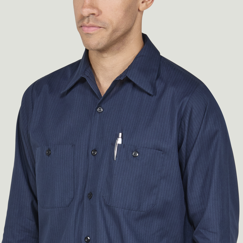 Men's Long Sleeve Durastripe&reg; Work Shirt image number 7