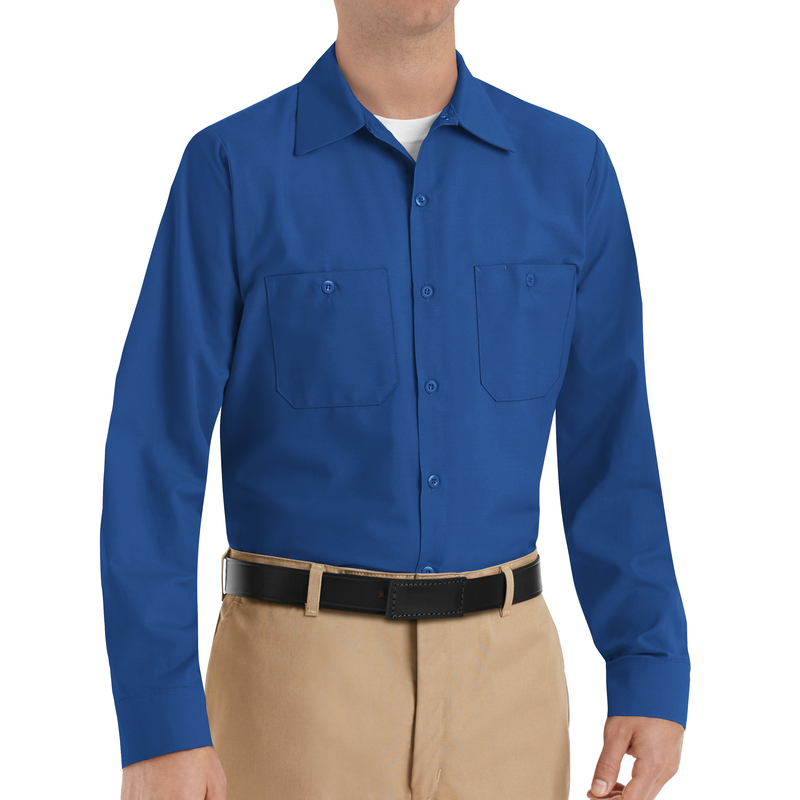 Men's Long Sleeve Industrial Work Shirt image number 3