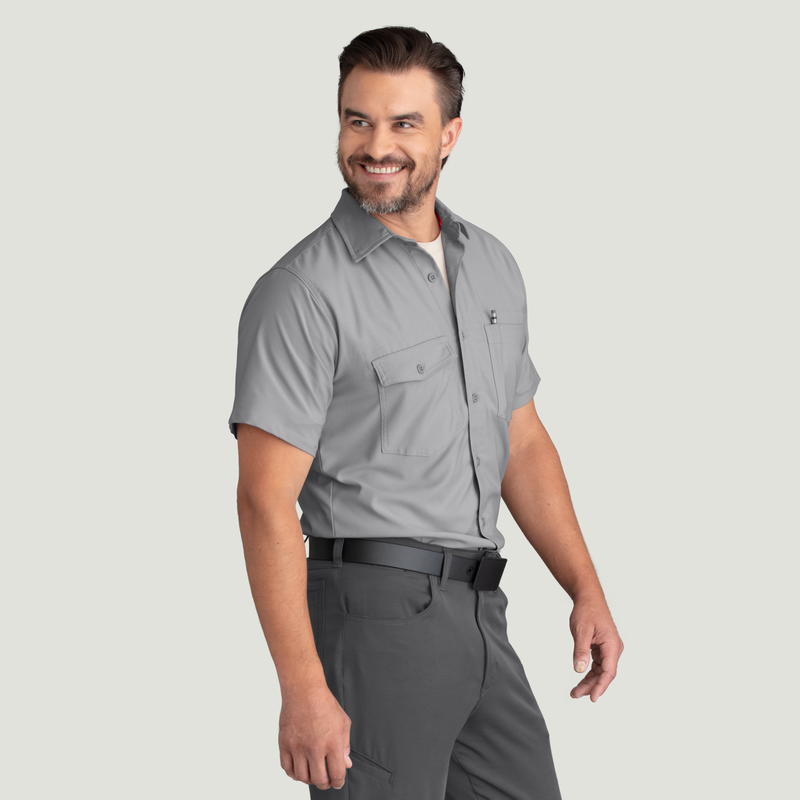 Men's Cooling Short Sleeve Work Shirt image number 8
