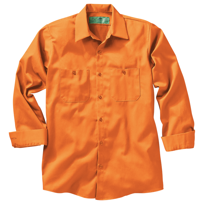 Men's Long Sleeve Wrinkle-Resistant Cotton Work Shirt image number 3