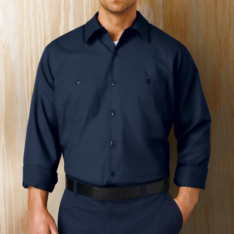 Men's Long Sleeve Industrial Work Shirt image number 3