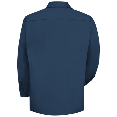 Men's Long Sleeve Wrinkle-Resistant Cotton Work Shirt