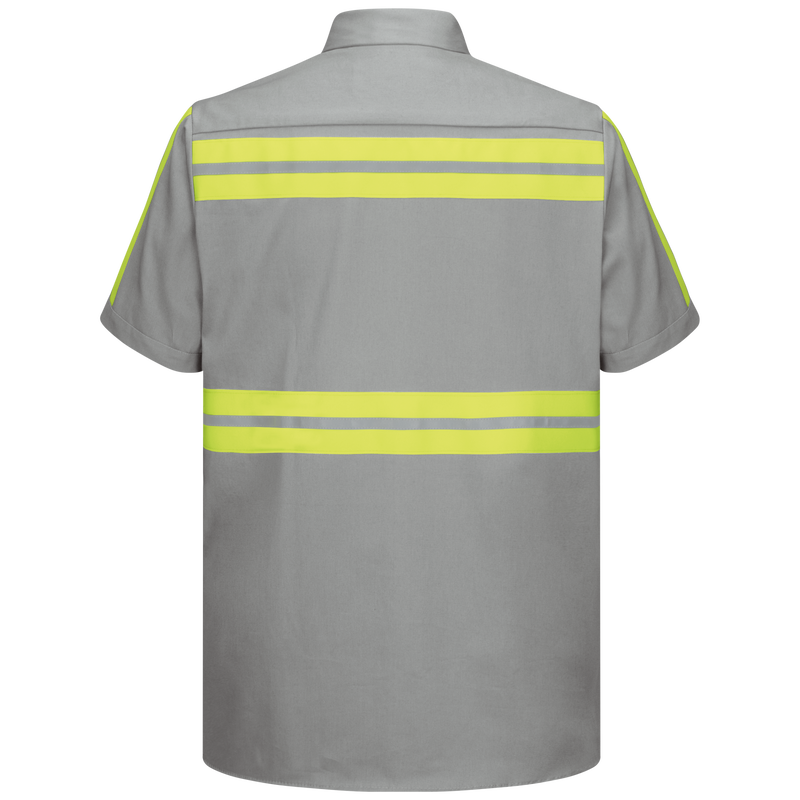 Short Sleeve Enhanced Visibility Cotton Work Shirt image number 1