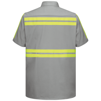 Short Sleeve Enhanced Visibility Cotton Work Shirt