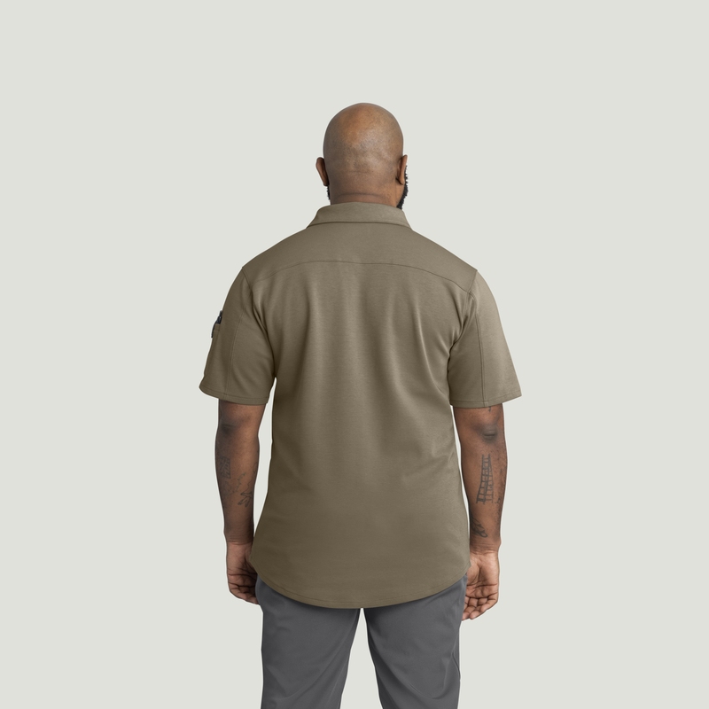 Men's Snap Front Jersey Short Sleeve Work Shirt image number 2