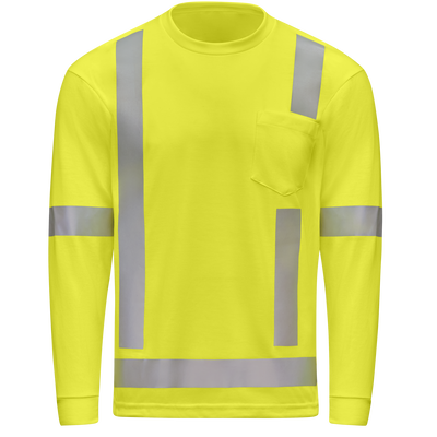 Hi-Visibility Long Sleeve Performance Core Tee, Type R, Class 3