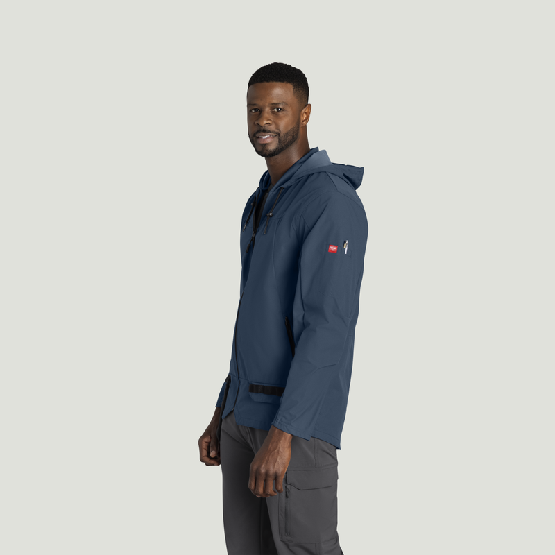 Men’s Performance Hooded Windbreaker Jacket with ToolShift Pocket image number 3