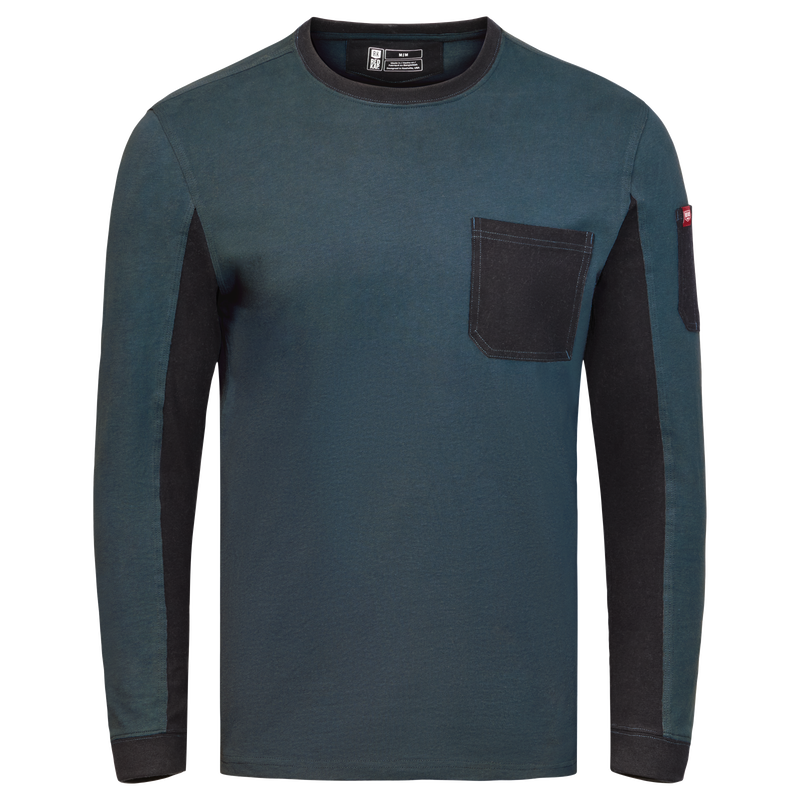 Men's Long Sleeve Slim Fit Cotton Pocket T-Shirt image number 9
