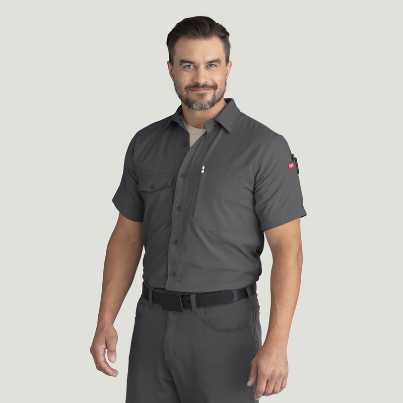 Men's Cooling Short Sleeve Work Shirt image number 5