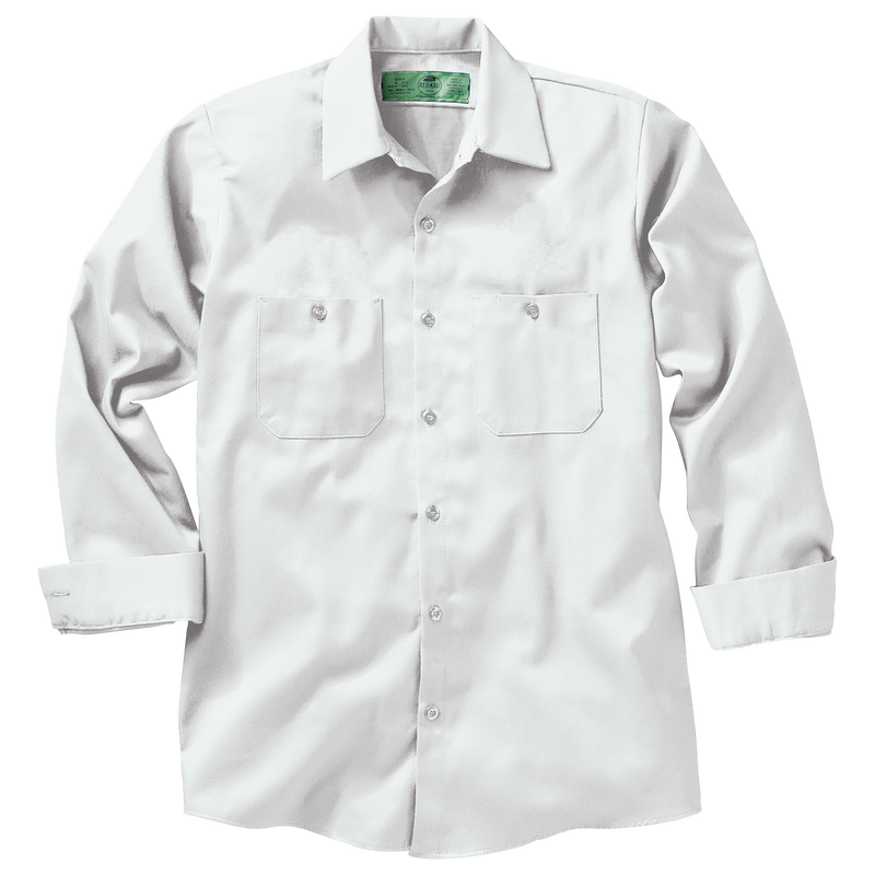Men's Long Sleeve Wrinkle-Resistant Cotton Work Shirt image number 4