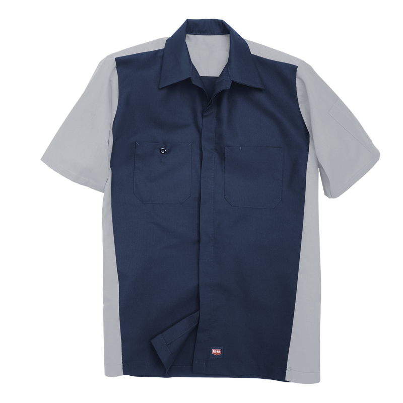 Men's Short Sleeve Two-Tone Crew Shirt image number 7