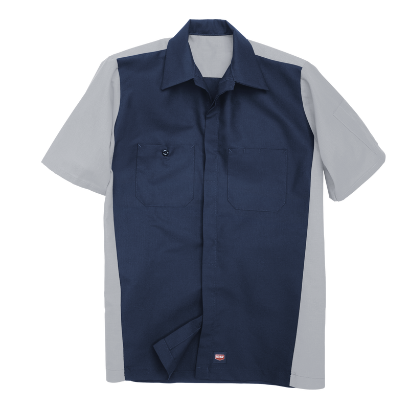Men's Short Sleeve Two-Tone Crew Shirt image number 6