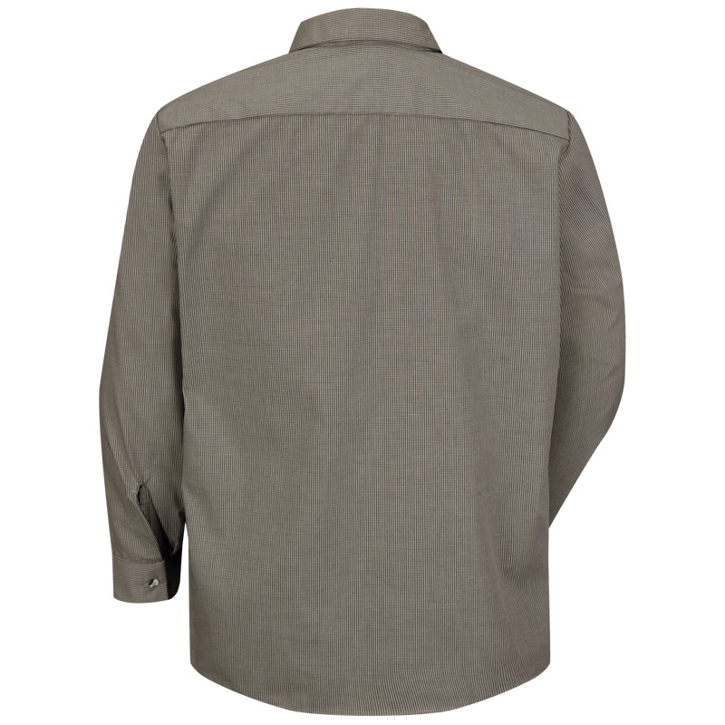 Men's Long Sleeve Microcheck Uniform Shirt image number 2