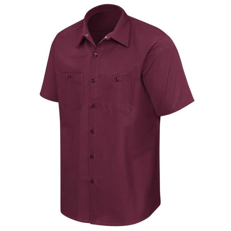 Men's Short Sleeve Industrial Work Shirt image number 3