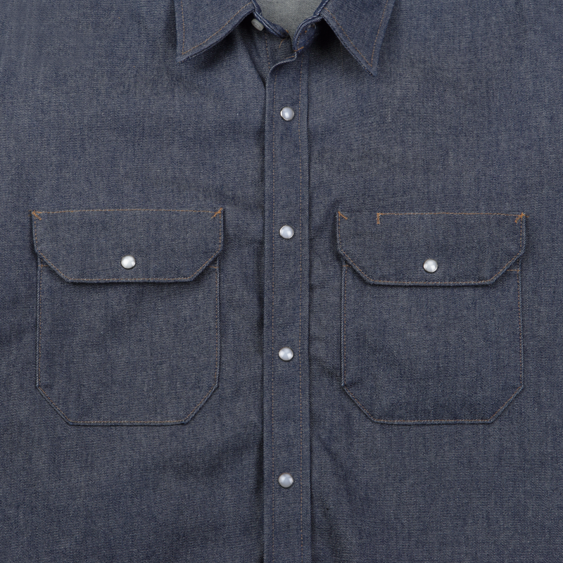 Men's Long Sleeve Deluxe Denim Shirt image number 4