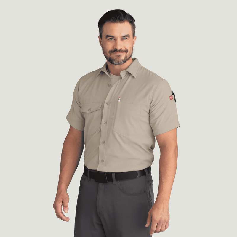 Men's Cooling Short Sleeve Work Shirt image number 5