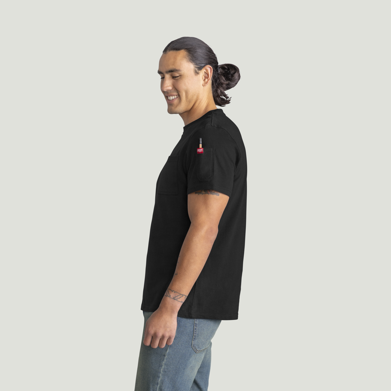 Men's Slim Fit Cotton Pocket T-Shirt image number 3