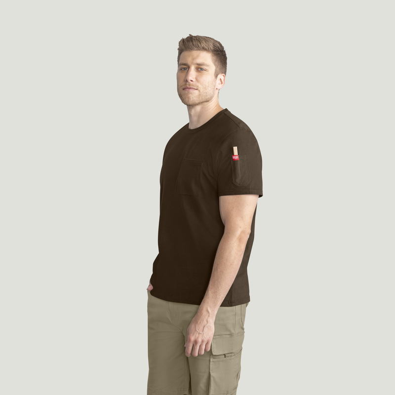 Men's Short Sleeve Heavyweight Slim Fit Cotton T-Shirt image number 7