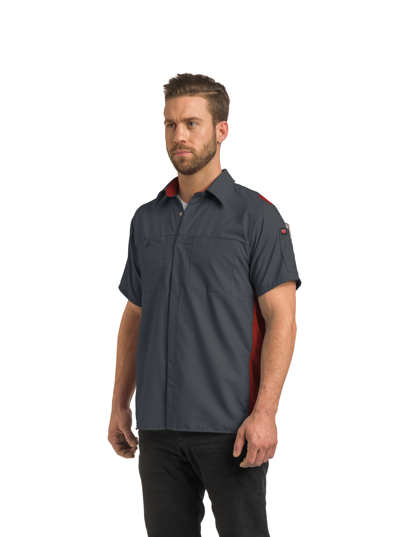 red kap men's performance plus shop shirt with oilblok technology