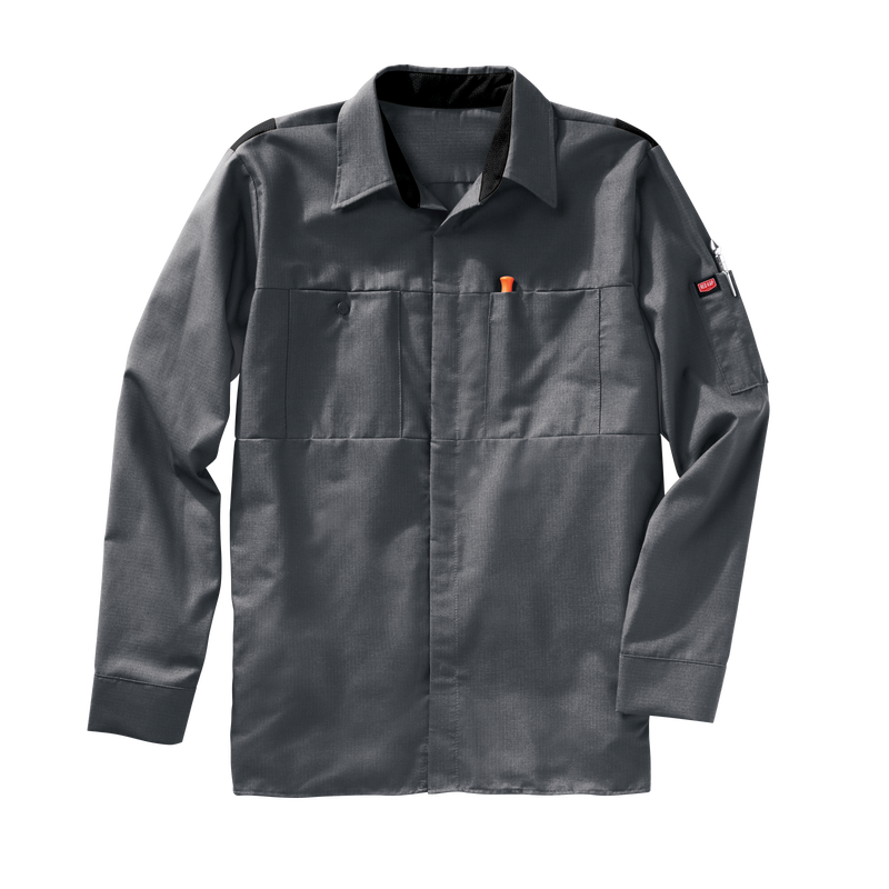 Men's Long Sleeve Performance Plus Shop Shirt with OilBlok Technology image number 4