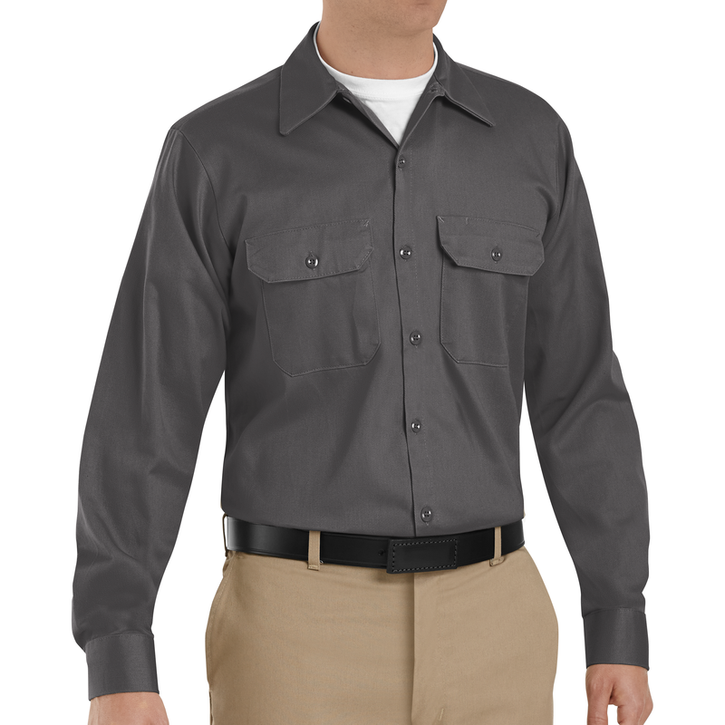 Men's Long Sleeve Deluxe Heavyweight Cotton Shirt image number 3