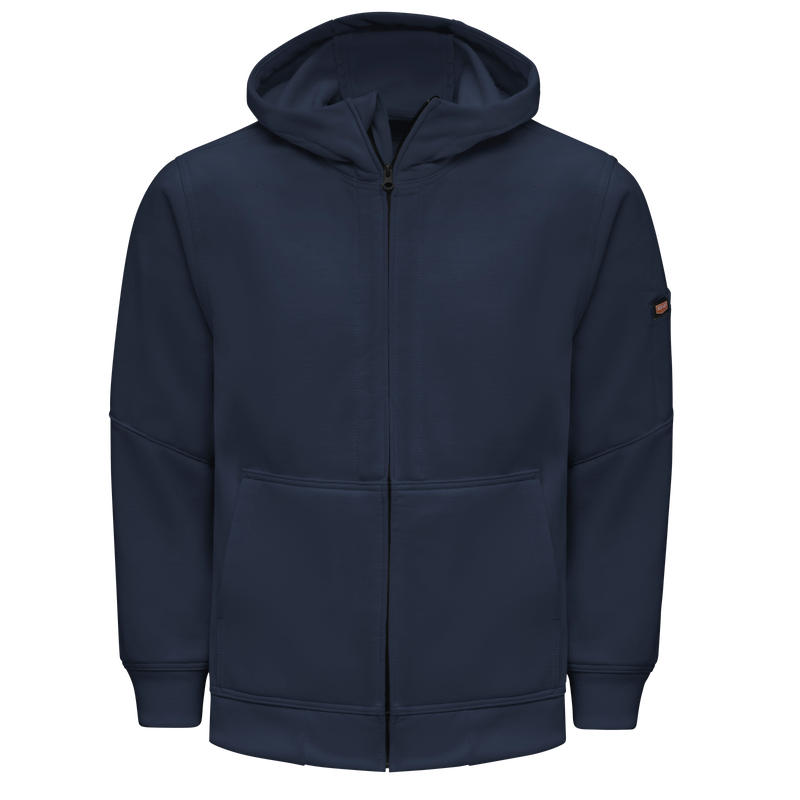 Red Kap HJ10 Performance Hooded Full-Zip Sweatshirt - Navy - XS