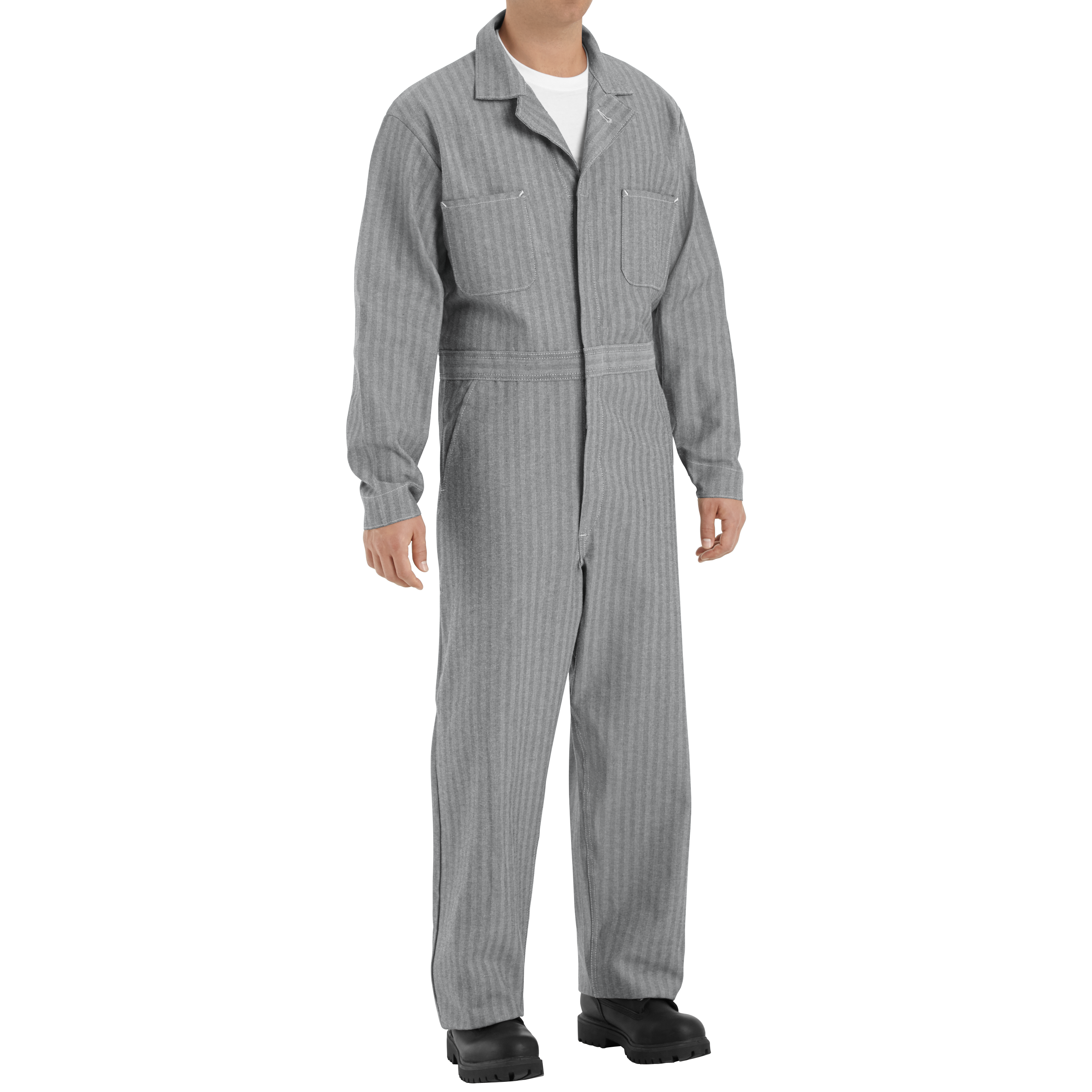Red Kap Men's Button-Front Cotton Coverall 