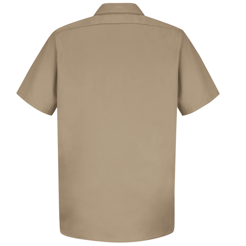 Men's Short Sleeve Wrinkle-Resistant Cotton Work Shirt image number 1