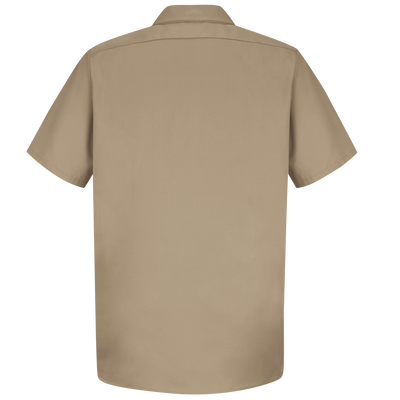 Men's Short Sleeve Wrinkle-Resistant Cotton Work Shirt