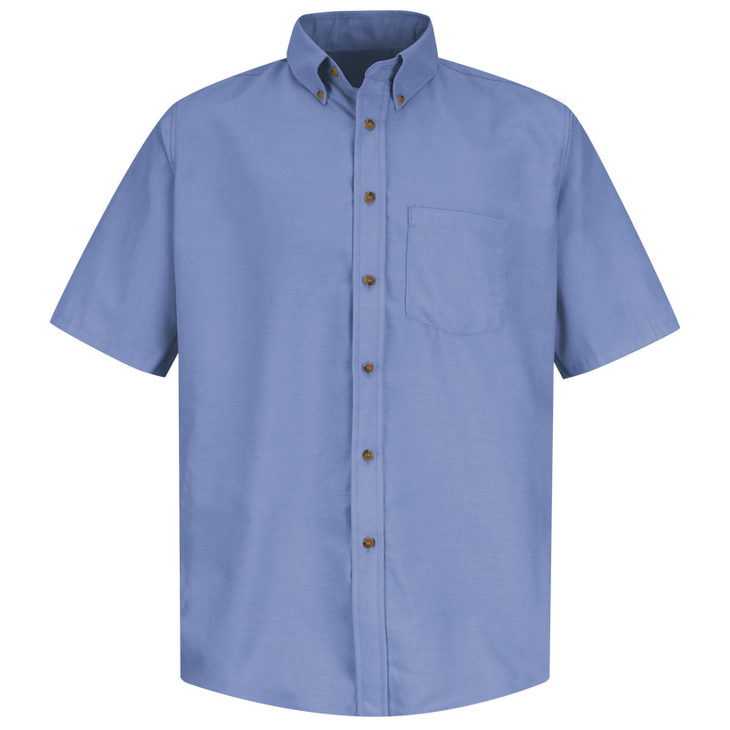 Mens light blue short sleeve dress shirt best sale