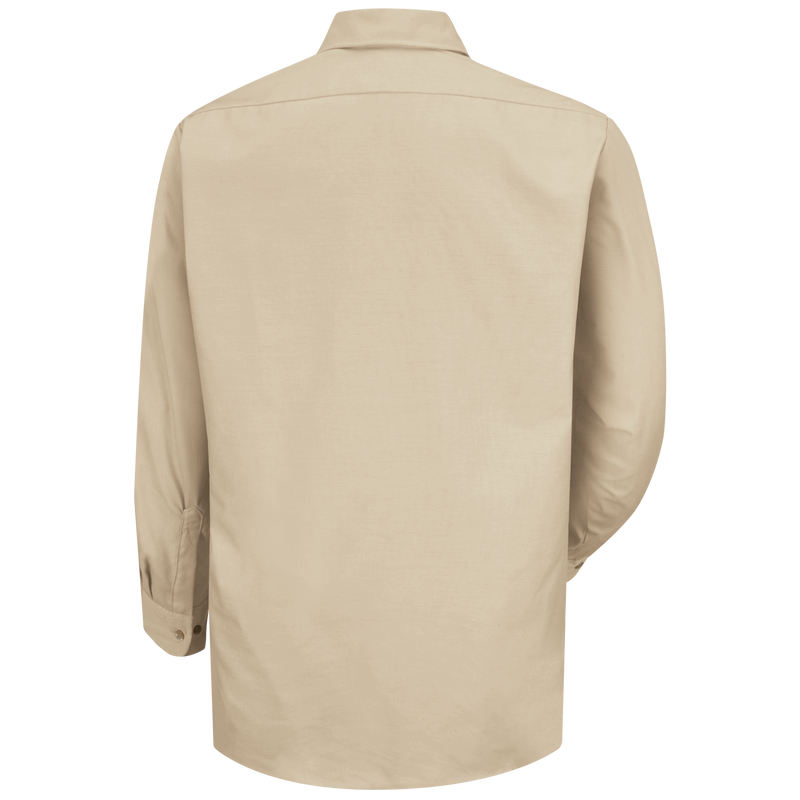 Men's Long Sleeve Solid Dress Uniform Shirt image number 2