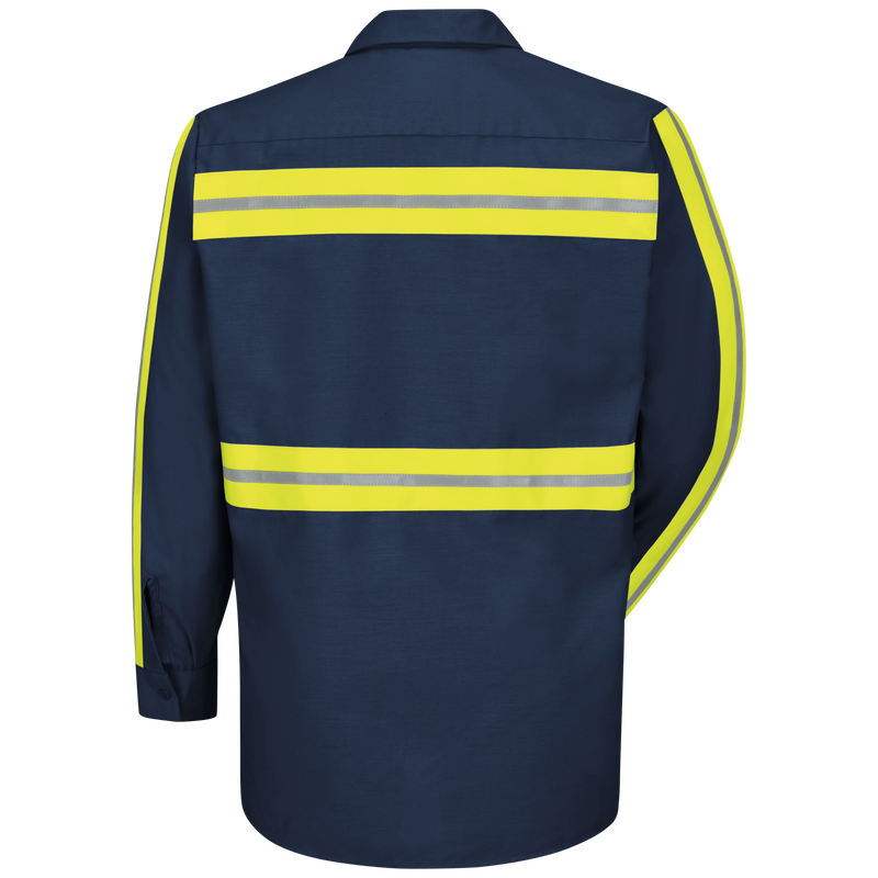 Long Sleeve Enhanced Visibility Industrial Work Shirt image number 2