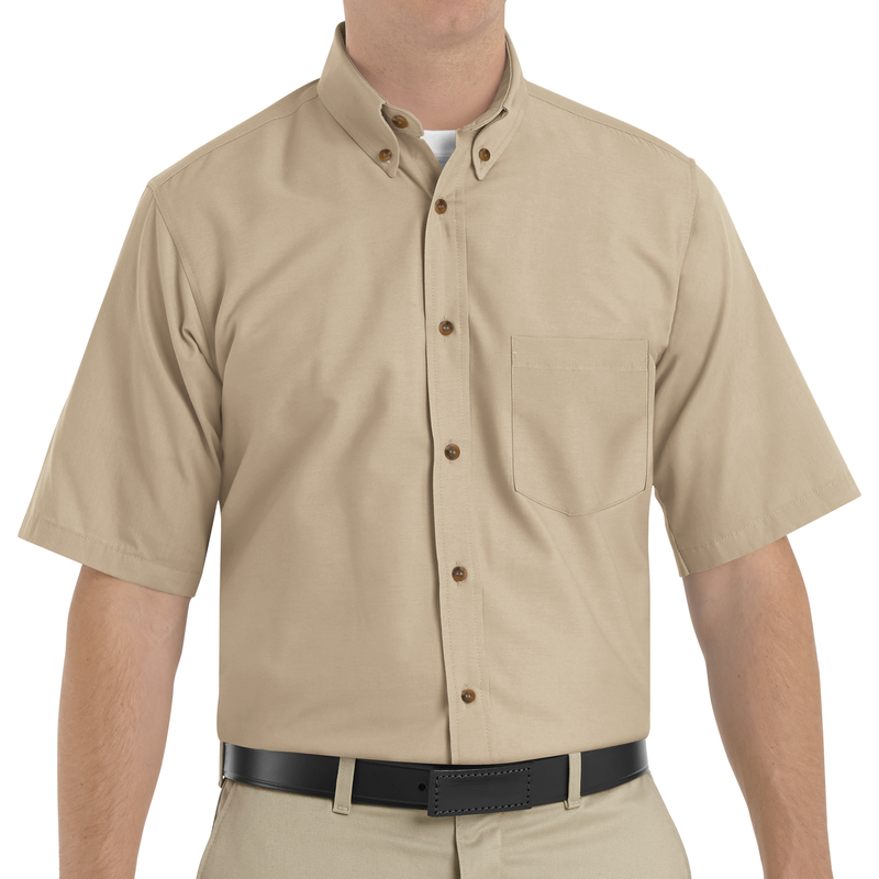 Men's Short Sleeve Poplin Dress Shirt image number 3