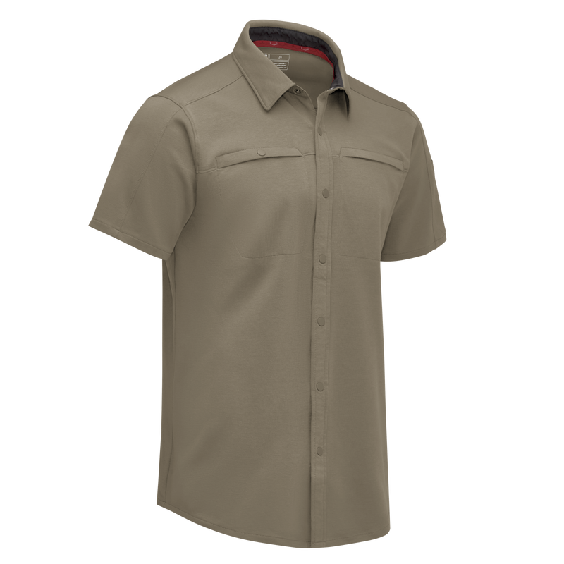 Men's Snap Front Jersey Short Sleeve Work Shirt image number 11