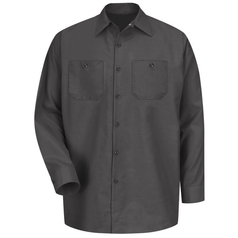 Men's Long Sleeve Work Shirt, Red Kap®