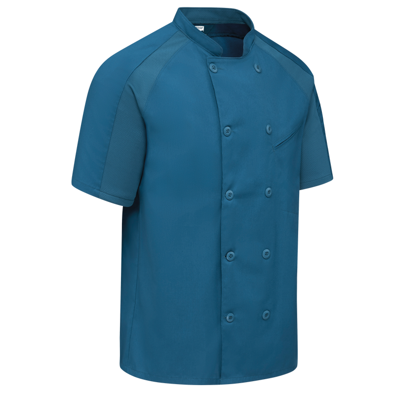 Men s Airflow Raglan Chef Coat with OilBlok Red Kap