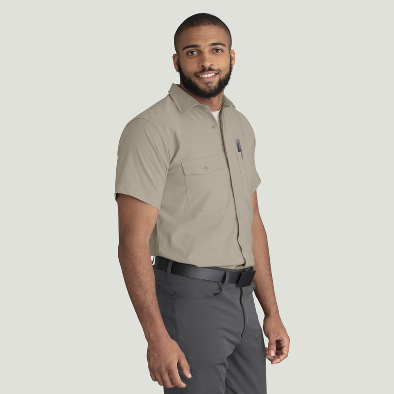 Men's Cooling Short Sleeve Work Shirt image number 4